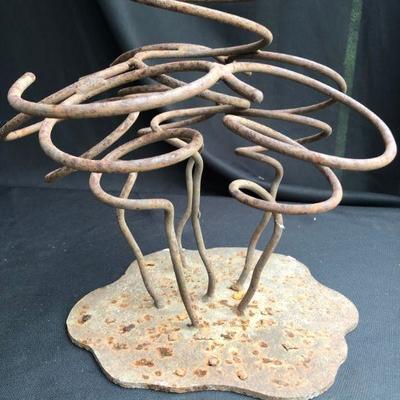 Metal Garden Wine Bottle Holder