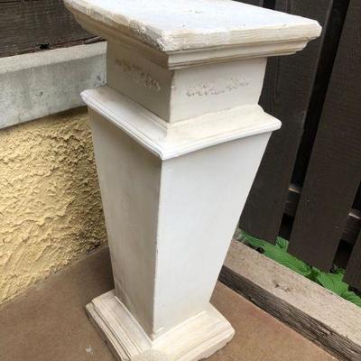 Heavy Tall Plaster Garden Pedestal