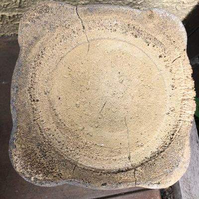 Tall Heavy Plaster (?) Garden Pedestal
