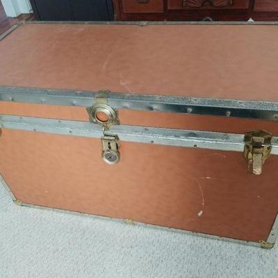 Vintage Union Lined Steamer Trunk