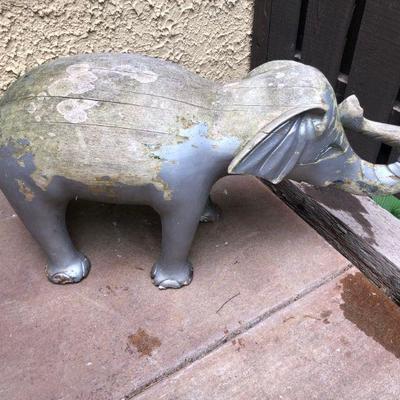 Garden Elephant- Wood 