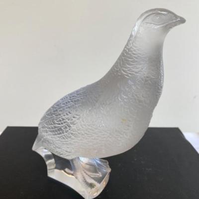 Lot # 112 Lalique Quail / Partridge Bird Figure 