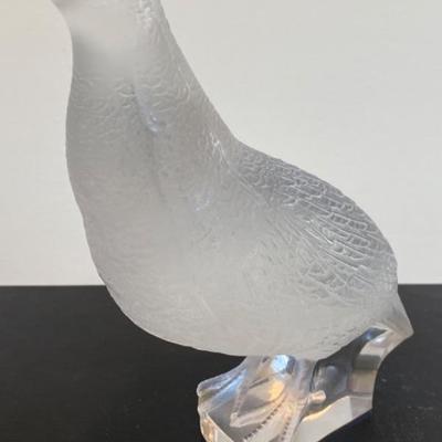 Lot # 112 Lalique Quail / Partridge Bird Figure 