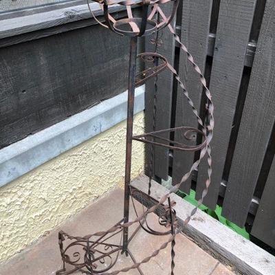 Iron Stair Step Plant Stand