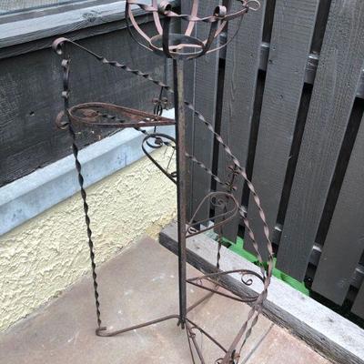 Iron Stair Step Plant Stand
