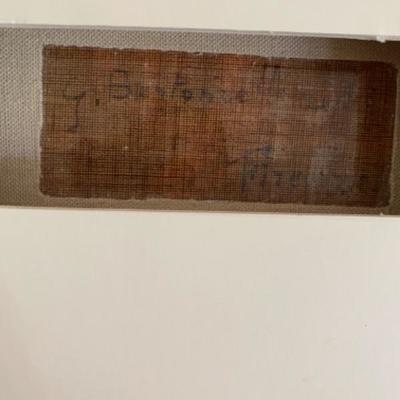 Lot # 112 Antique Oil Painting by Guilin Bertoncelli 