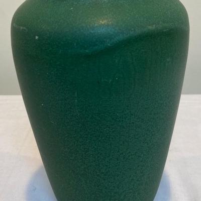 Lot # 117 Antique Rookwood Green Matte Vase 