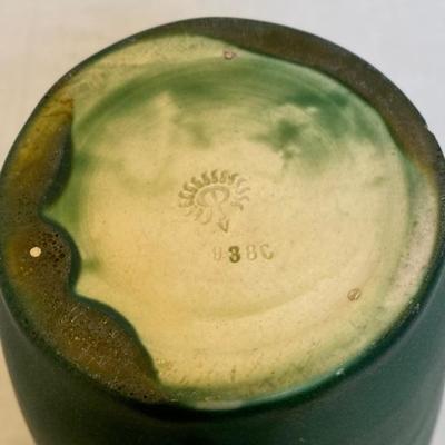 Lot # 117 Antique Rookwood Green Matte Vase 
