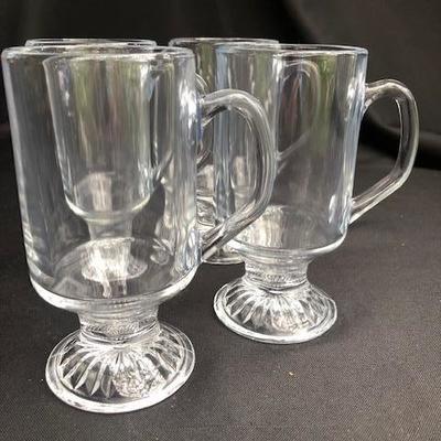 Set of 4 Glass Mugs