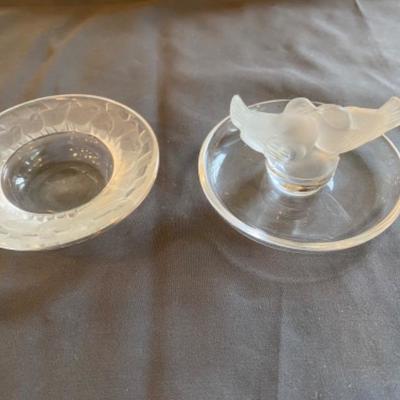 Lot # 122 Lalique Bird Dishes 