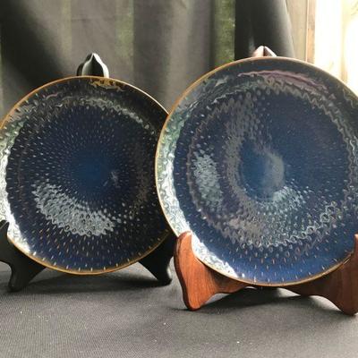 2-Baum â€œStitch Collectionâ€ 8 1/2â€ plates