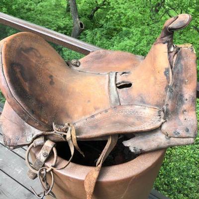 Vintage Child Size Saddle