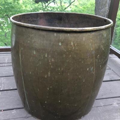 Large Brass Planter