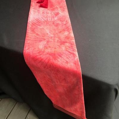 Pink and Red Velvet Wall Hanging 47â€ x 5.5â€