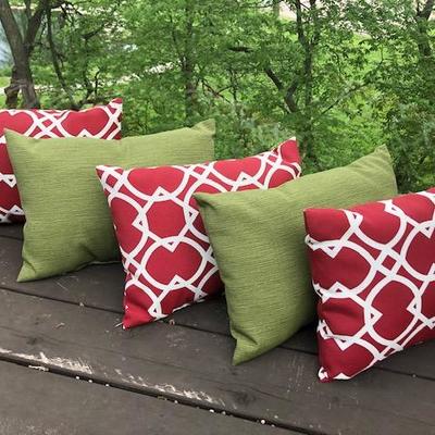 Set of 5 Outdoor Pillows 