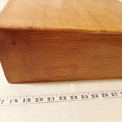 LOT 162  WOODEN INDEX FILE BOX