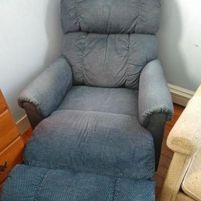 Comfortable Blue Recliner