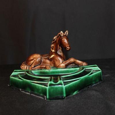 Art Deco Style Horse Ashtray