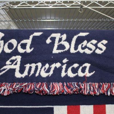 God Bless America Flag Wall Hanging