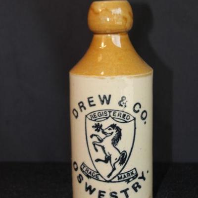 Vintage Drew & Co Ceramic Bottle