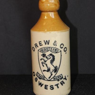 Vintage Drew & Co Ceramic Bottle