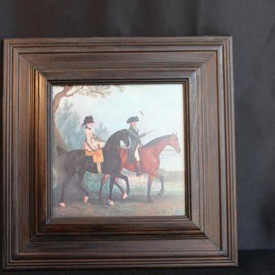 Couple on Horseback Framed Art