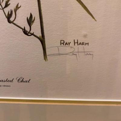 Lot # 144 Pair of Ray Harm Signed Bird Prints 