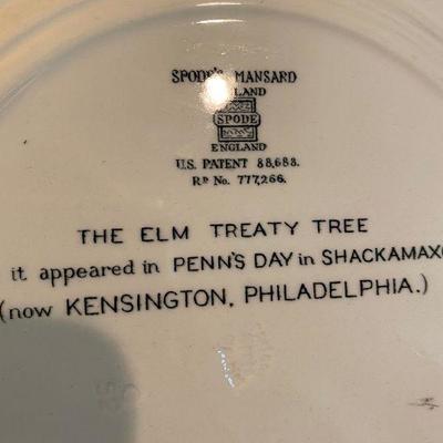 Plate -The Elm Treaty Tree