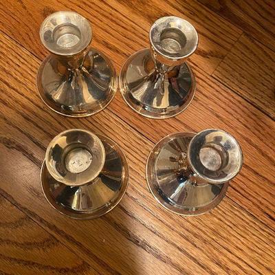 Sterling Candlestick - Silver set of 4