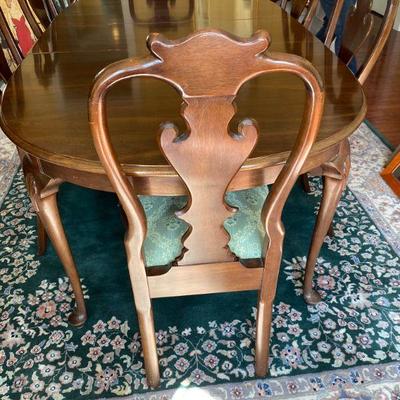 Stickley Dining Room Table with  Eight Chairs