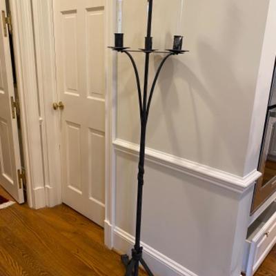 Lot # 160 Antique Wrought Iron Candlestand 