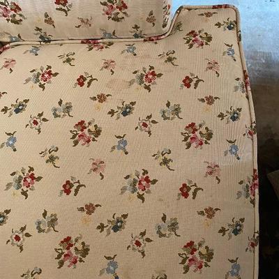 Wingback Chair - Cream/Floral
