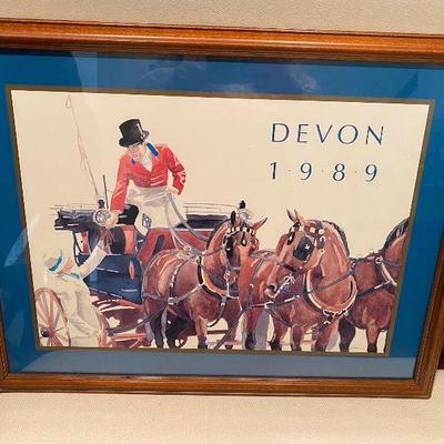 Framed Artwork - Devon Horse show 1989