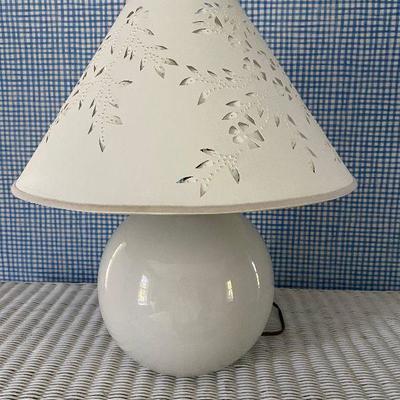 Lamp, Perforated Shade- small/white