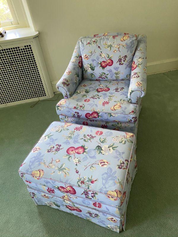 Chair and Ottoman | EstateSales.org