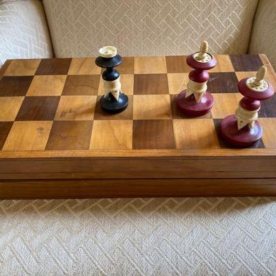 Antique Vintage Chess Set