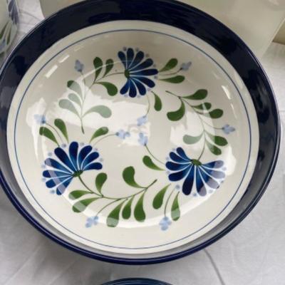 Lot # 170 Large Set of Dansk China with Serving Pieces 