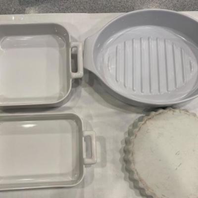 Lot #177 Emile Henry , French Revol Baking Dishes