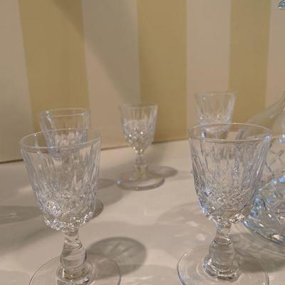 Waterford Decanter and Six Glasses