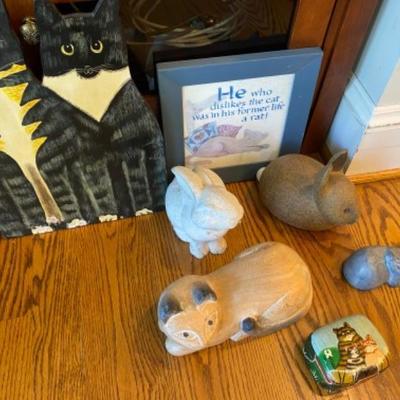 Lot # 193 Vintage Cat and Bunny Collection 