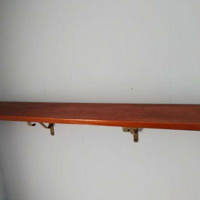 Wood shelves