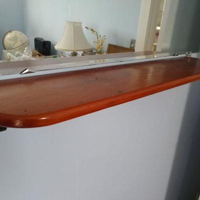 Wood shelves
