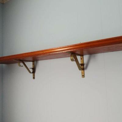 Wood shelves