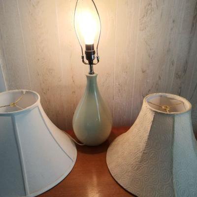 Lamp and 2 shades