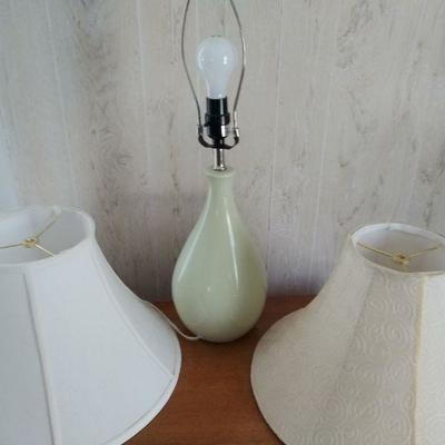 Lamp and 2 shades
