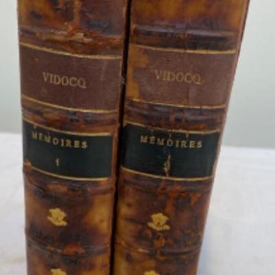 Lot # 199 Antique VIDOCQ  Memoires Two volumes 1911  