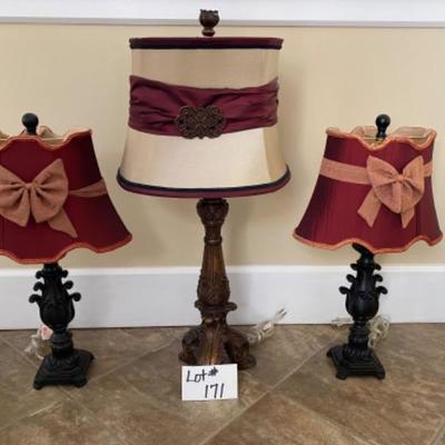 Lot # 171 Set of 3 Illunination Station Decorative Lamps 