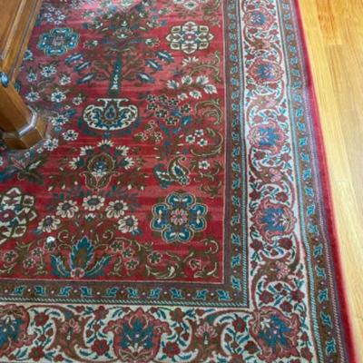 Lot # 183 Mossoul Burgandy Floral 12â€™ x 9â€™ Oriental Style Rug 