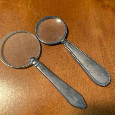 Sterling handle magnifiers 