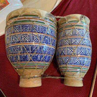 Ceramic and skin bongos